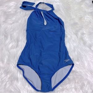 Speedo blue one piece‎ swimsuit size 8